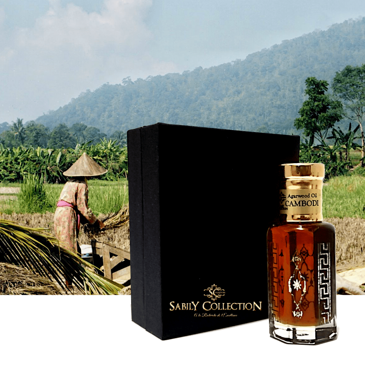 Natural Chinese HaiNan Oud Oil And Cambodian Kinam Pure Roll On