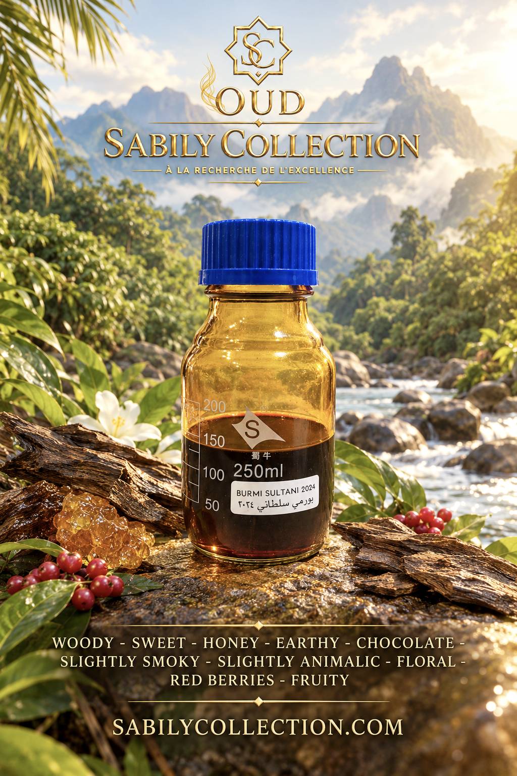 Huile de Oud Birmanie Sultani Âgée 2024 Huile de Bois d'Agar Pure Dehn Al Oud Burmi Myanmar – Image 2