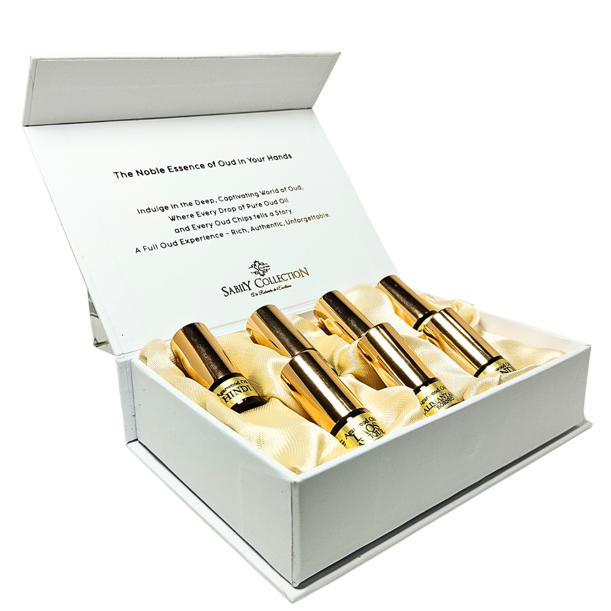 Oud Oils Perfume Box Golden 7 Variety Pure Agarwood Oil Dehn Al Oud - Image 3