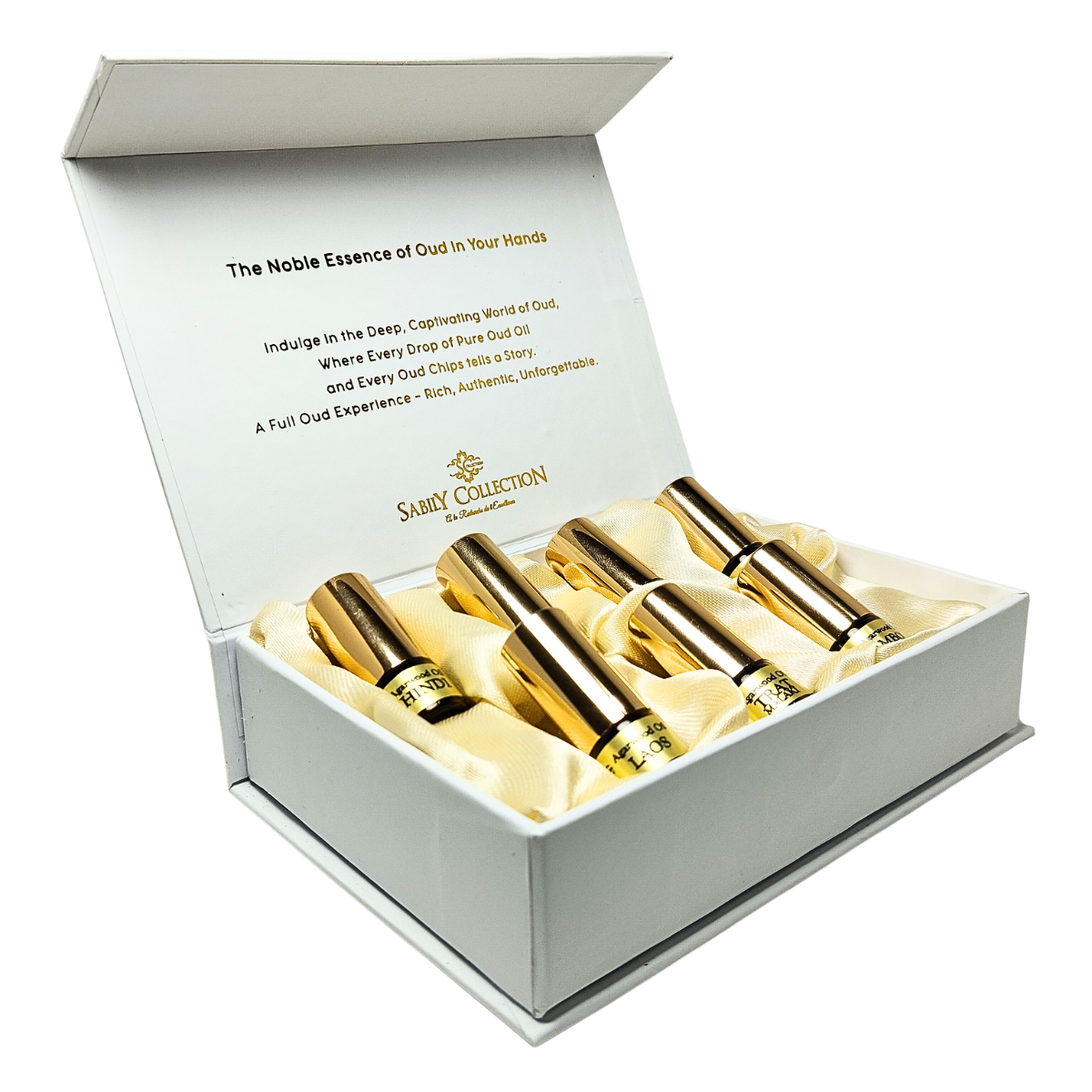 Coffret Parfum Silver 7 Huiles de Oud Pure Dehn Al Oud – Image 3