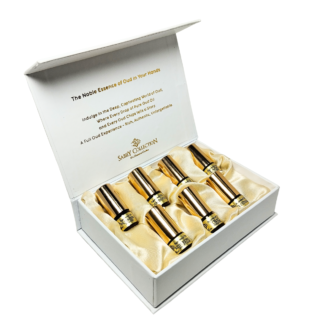 Oud Oils Perfume Box Malaki 7 Variety Pure Agarwood Oil Dehn Al Oud