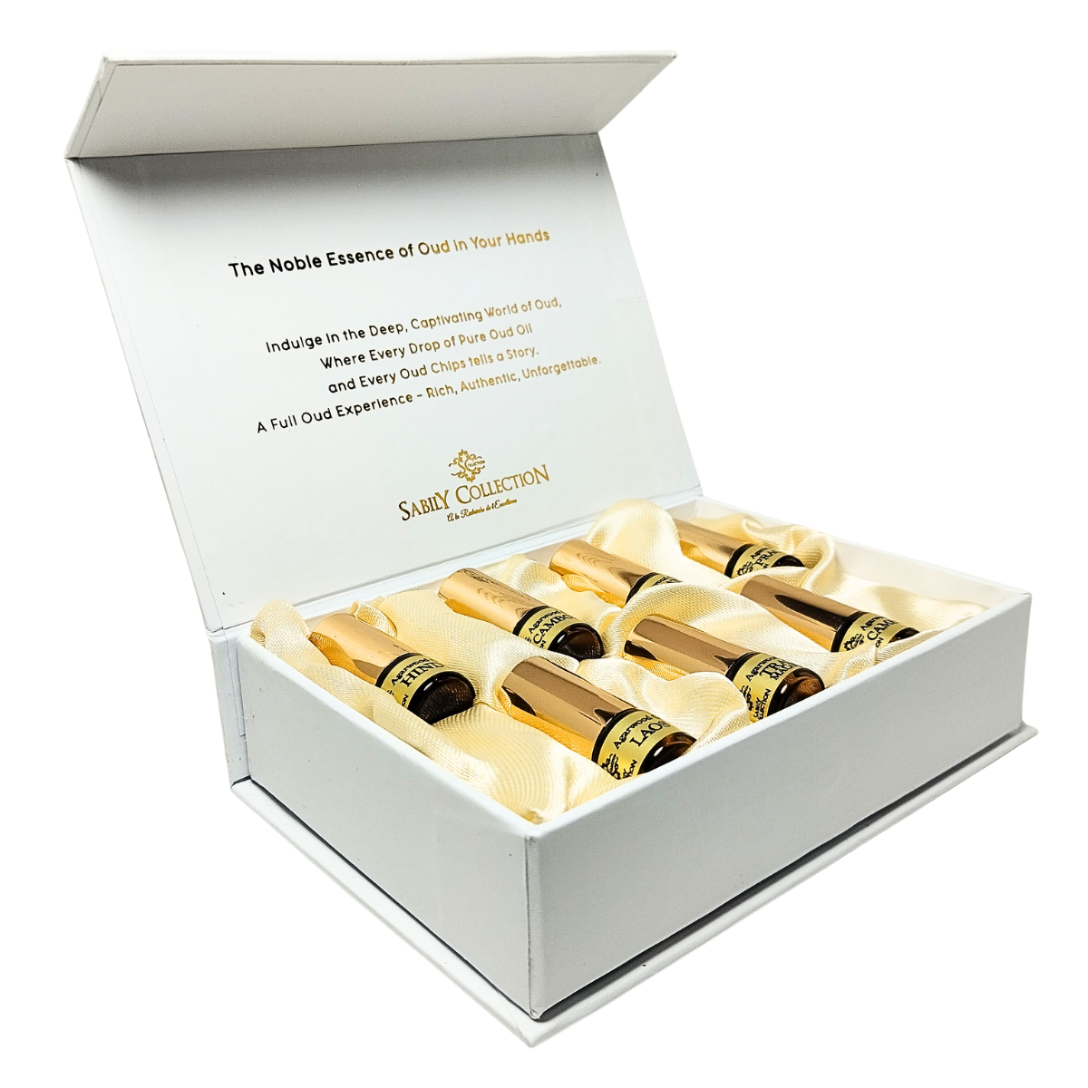 Coffret Parfum Silver 7 Huiles de Oud Pure Dehn Al Oud – Image 4