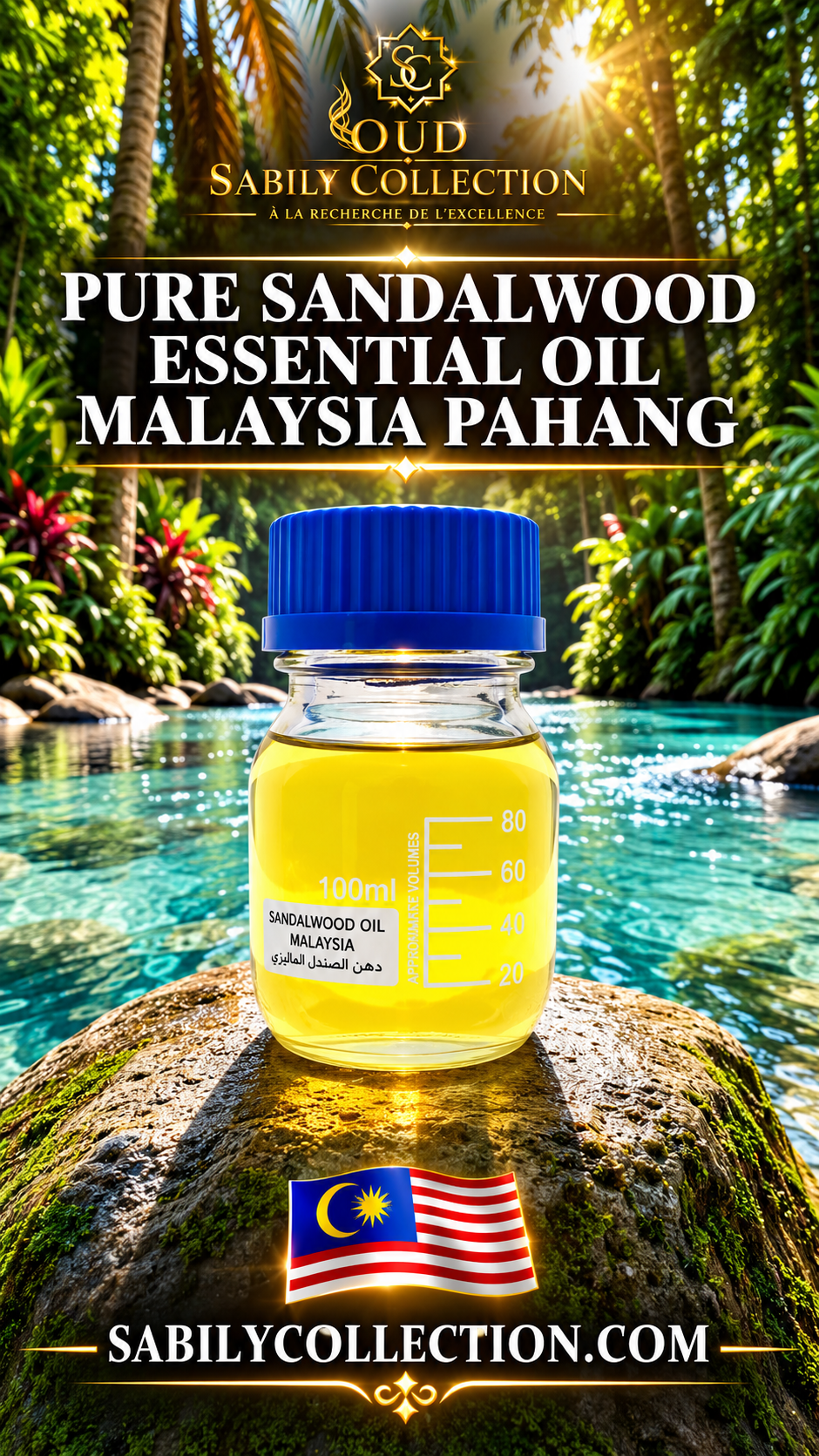 Pure Organic Sandalwood Essential Oil Malaysia Pahang Therapeutic Grade - Image 2