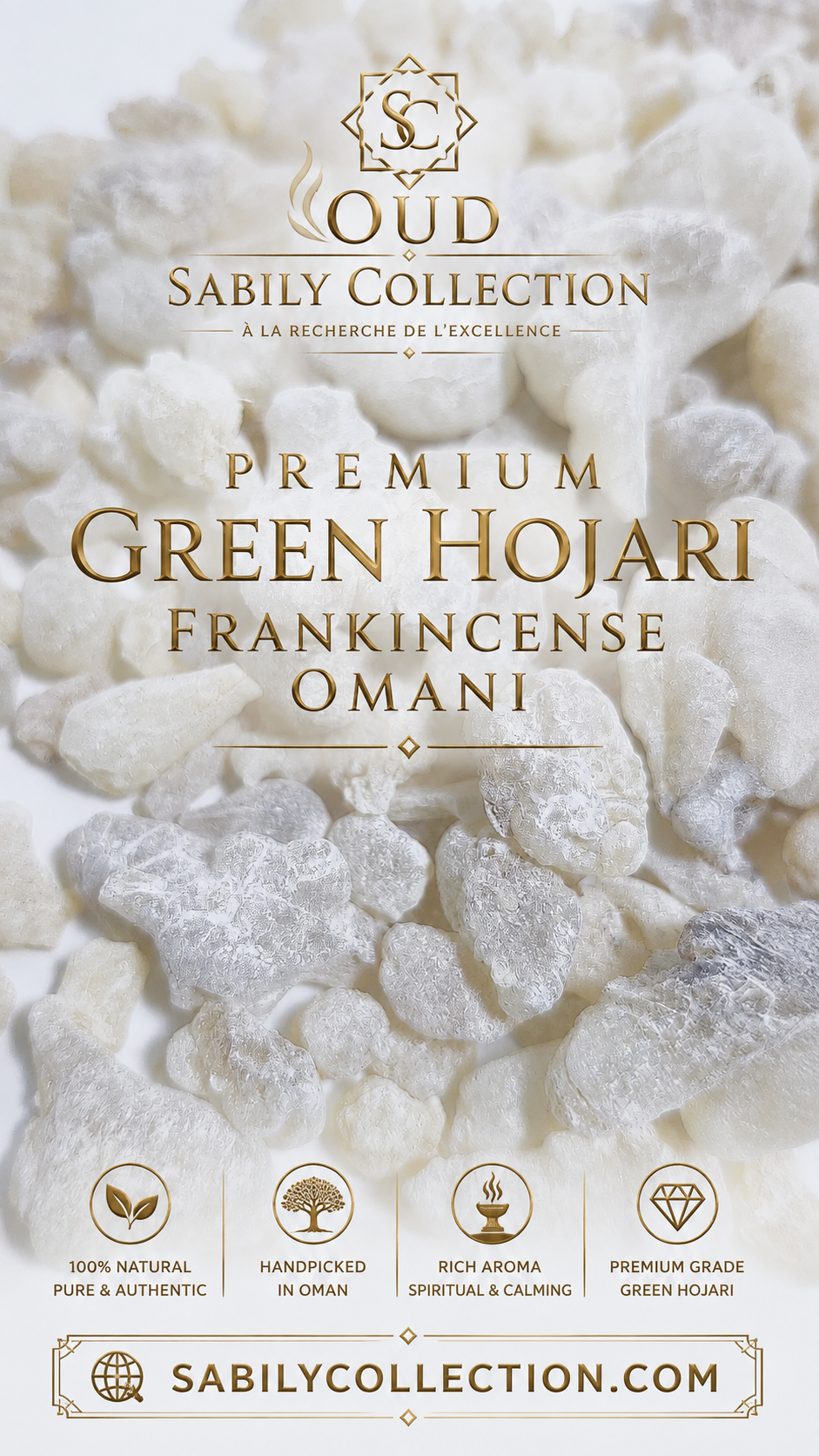 Premium Frankincense Royal Hojari Green Boswellia Sacra Oman - The Purest Omani Incense for Spiritual Serenity - Image 5