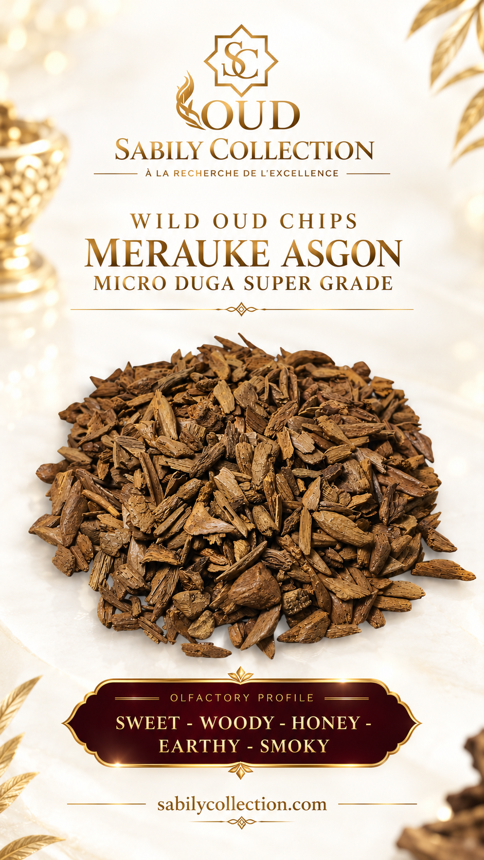 Wild Oud Chips Merauke Asgon Micro Duga Agarwood Indonesia Grade Super - Image 2